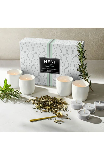 Nest New York White Tea And Rosemary Alfresco Tealights Set
