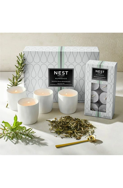 Nest New York White Tea And Rosemary Alfresco Tealights Set