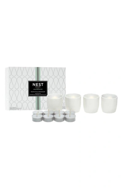 Nest New York White Tea And Rosemary Alfresco Tealights Set