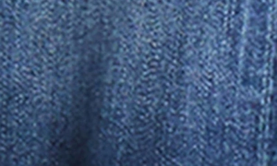 Wash Lab Denim Step Up Raw Hem Denim Jacket In Chill Blue Dark