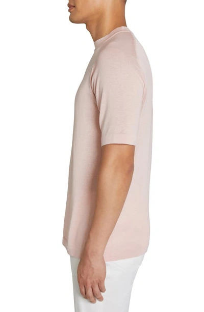 Shop Jack Victor Victoria Cotton & Silk T-shirt In Pink