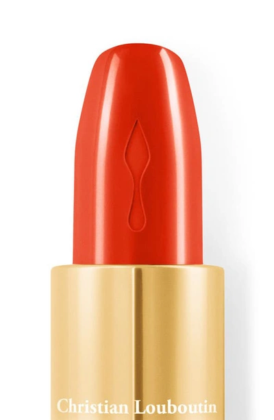 Shop Christian Louboutin Rouge Louboutin Silky Satin Lipstick In My Orange 555