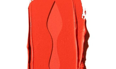 Shop Christian Louboutin Rouge Louboutin Silky Satin Lipstick In My Orange 555