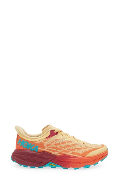 Hoka Speedgoat 5 Trail Running Shoe In Impala / Flame