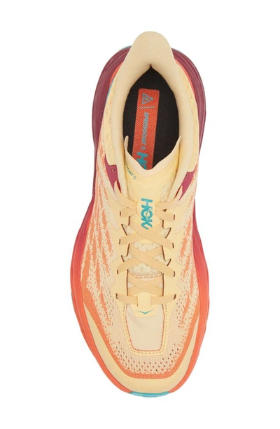 Shop Hoka Speedgoat 5 Trail Running Shoe In Impala / Flame