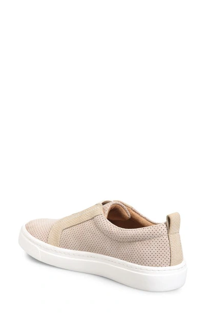 Shop Comfortiva Tacey Leather Slip-on Sneaker In Cream