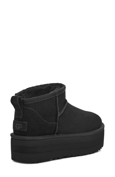 Ugg 'ultramini' Black Boots With Platform In Black