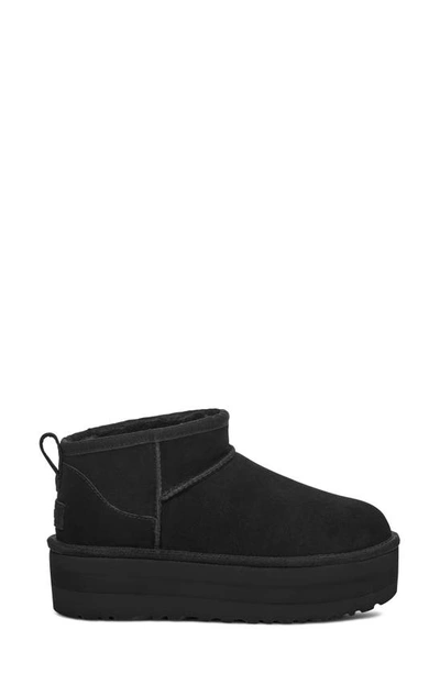 Ugg 'ultramini' Black Boots With Platform In Black