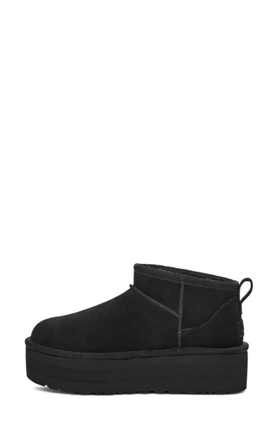 Ugg 'ultramini' Black Boots With Platform In Black