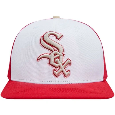 Shop Pro Standard White/red Chicago White Sox Strawberry Ice Cream Drip Snapback Hat