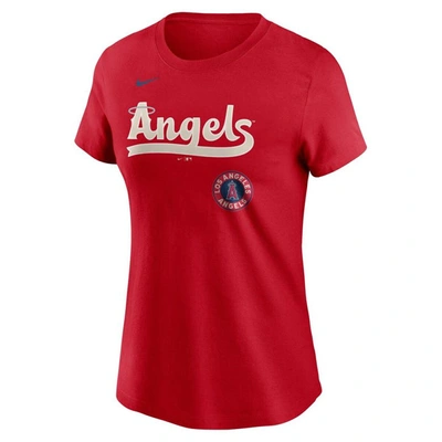 Shop Nike Red Los Angeles Angels City Connect Wordmark T-shirt