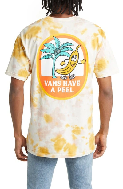 Shop Vans Have A Peel Tie Dye Cotton Graphic T-shirt In Narcissus/ Rose Smoke