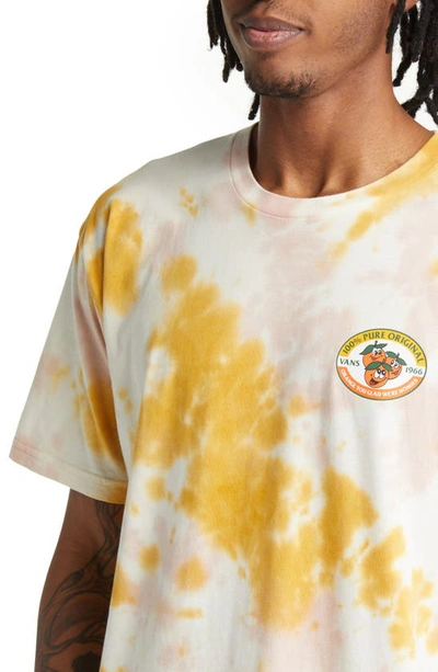 Shop Vans Have A Peel Tie Dye Cotton Graphic T-shirt In Narcissus/ Rose Smoke