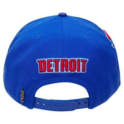 Shop Pro Standard Blue Detroit Pistons Mashup Logos Snapback Hat