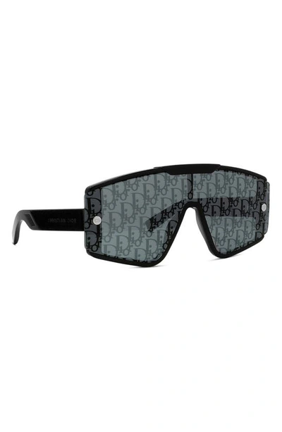 Shop Dior 'xtrem Mu 00mm Mask Sunglasses In Black