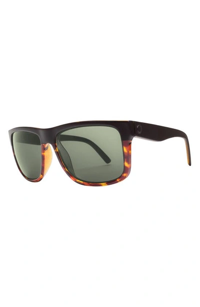 Shop Electric Swingarm Xl 59mm Flat Top Polarized Sunglasses In Darkside Tort/ Grey Polar
