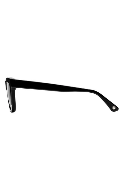 Shop Electric Cocktail 39mm Polarized Square Sunglasses In Gloss Black/ Grey Polar