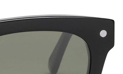 Shop Electric Cocktail 39mm Polarized Square Sunglasses In Gloss Black/ Grey Polar