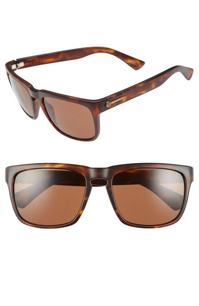 Shop Electric 'knoxville' 56mm Sunglasses In Matte Tort/ Bronze