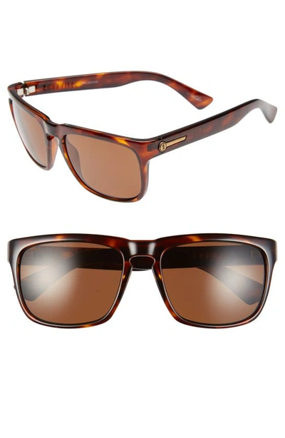 Shop Electric Knoxville 56mm Polarized Sunglasses In Tortoise/ Bronze Polar