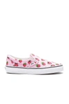 Vans Strawberries Classic Slip-on In Pastel Lavender & True White