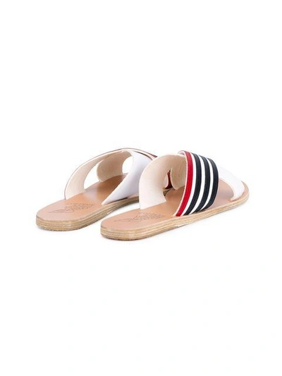 Shop Ancient Greek Sandals 'thais Stripe' Sandals In White