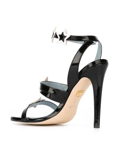 Shop Chiara Ferragni - 'stars' Sandals  In Black