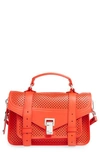 PROENZA SCHOULER 'Tiny Ps1' Perforated Leather Satchel