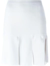 Neil Barrett Wide Fringe Skirt In White