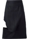 ECKHAUS LATTA asymmetric cut out skirt,干洗