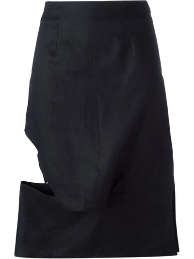 Eckhaus Latta Asymmetric Cut Out Skirt