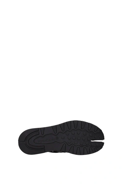 Shop Maison Margiela Sneakers Reebok Leather Black