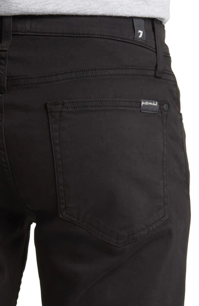 Shop 7 For All Mankind Slimmy Slim Fit Clean Pocket Performance Jeans In Black