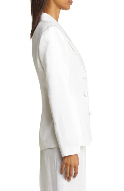 Shop Ted Baker Astaa Double Breasted Blazer In Cream