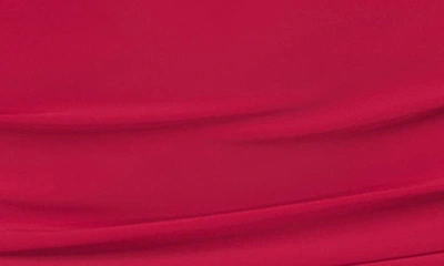 Shop La Femme Cutout Jersey Gown In Red