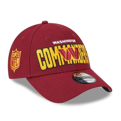 Shop New Era Burgundy Washington Commanders 2023 Nfl Draft 9forty Adjustable Hat