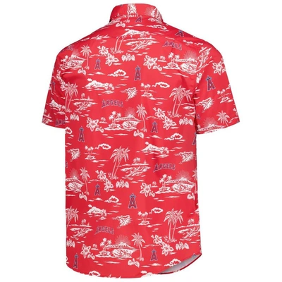 Shop Reyn Spooner Red Los Angeles Angels Kekai Performance Button-up Shirt
