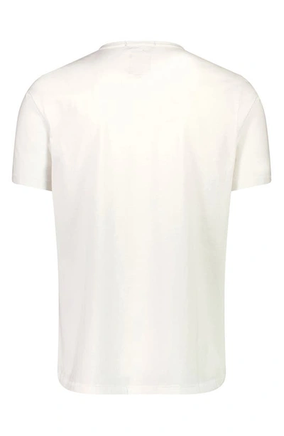 Shop Lindbergh Garment Dyed Cotton T-shirt In White
