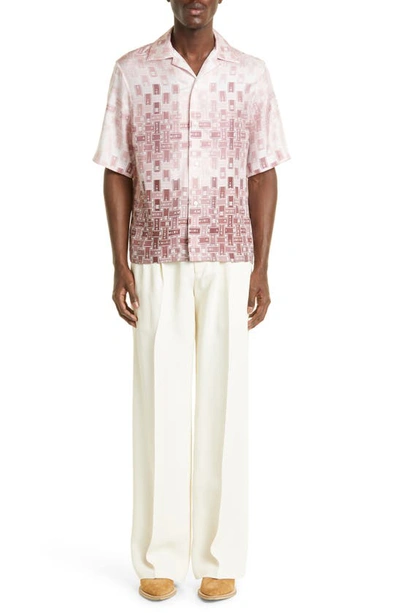 Shop Amiri Double Pleated Twill Pants In White