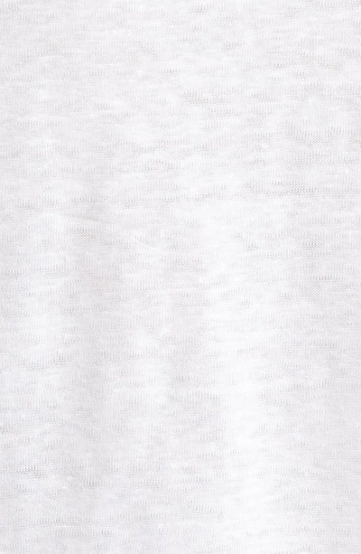 Shop Hugo Boss Boss Tiburt Slub Linen T-shirt In White