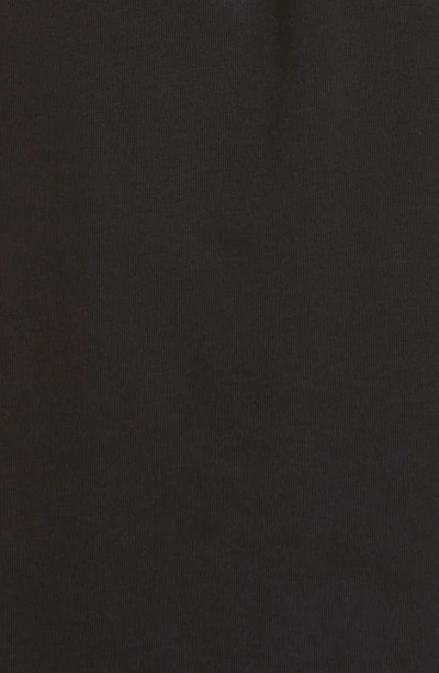 Moncler Drawstring Waist Cotton Jersey Dress In Black