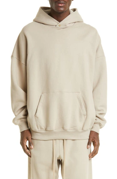 Shop Fear Of God The Eternal Fleece Hoodie In Dusty Beige