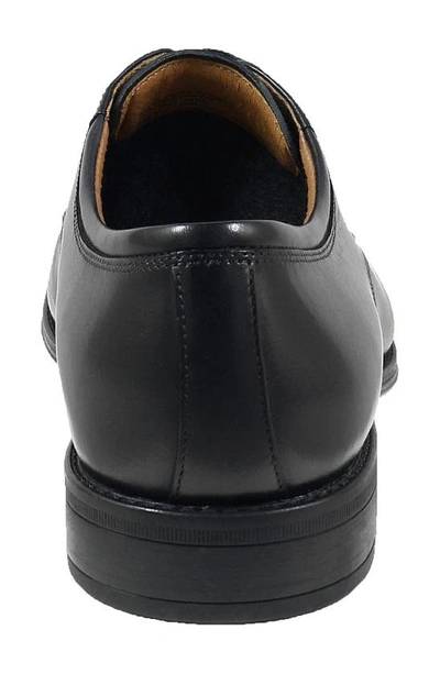 Shop Florsheim Cardineli Cap Toe Derby In Black Leather