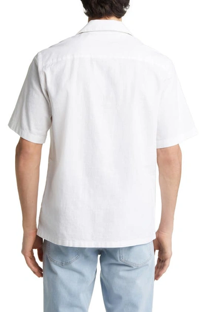 Shop Nn07 Daniel 5634 Short Sleeve Button-up Camp Shirt In Off White