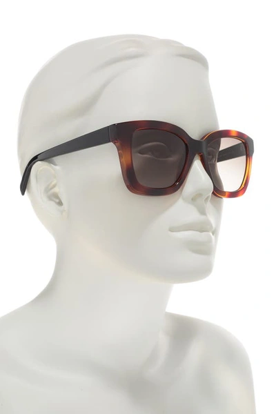 Ferragamo 53mm Square Sunglasses In Tortoise