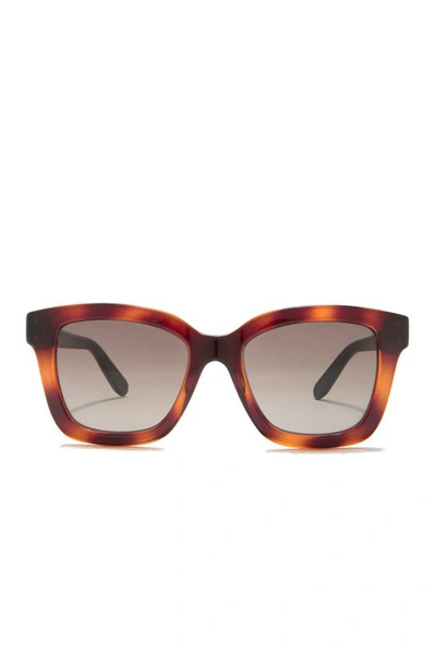 Ferragamo 53mm Square Sunglasses In Tortoise