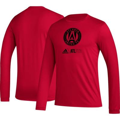 Shop Adidas Originals Adidas Red Atlanta United Fc Icon Aeroready Long Sleeve T-shirt