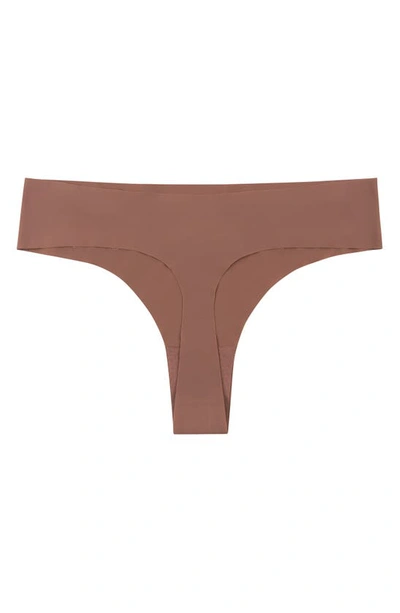 Shop Uwila Warrior Vip Lace Trim Thong In Toffee