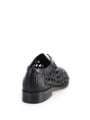 FREDA SALVADOR Wish Studded Woven Leather Loafers