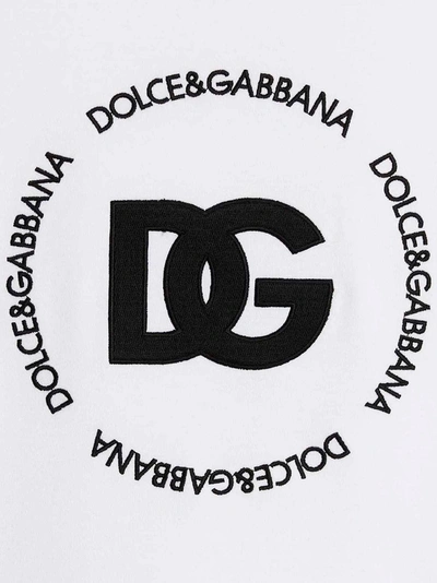 Shop Dolce & Gabbana Logo Embroidery T-shirt In White